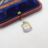 Sterling Silver and Coloured Enamel Travel Shield 'Rothesay' Charm Vintage c1970