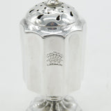 Early-Victorian Sterling Silver Crested Pepper Shaker Antique 1841 London