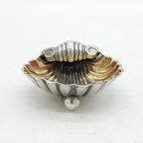 Victorian Sterling Silver Seashell Form Salt Cellar Antique 1895 Chester