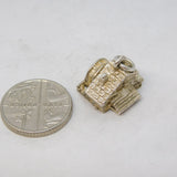 Sterling Silver Water Mill Charm Pendant Vintage c1970