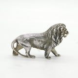 Cast Sterling Silver Walking Lion Figurine Ornament Vintage 1969 London