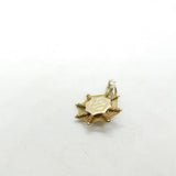 Sterling Silver Gilt Spider's Web Charm Vintage c1970