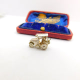 Sterling Silver Automobile Buggy Charm Pendant Vintage c1970