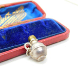 Sterling Silver Jersey Can Drinking Flask Charm Pendant Vintage c1970