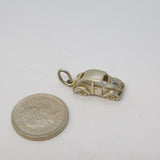 Sterling Silver Motor Car Charm Pendant Vintage c1970