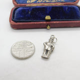 Sterling Silver Old Bobby Policeman Charm Pendant Vintage c1970