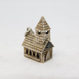Sterling Silver Stanhope Church Charm Pendant Vintage c1970