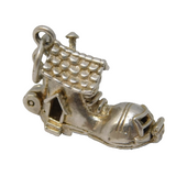Sterling Silver House in the Shoe Charm Pendant Vintage c1970