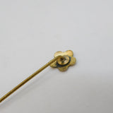 Scandinavian Sterling Silver Gilt & Enamel Floral Stick Pin Antique c1920s