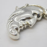 Sterling Silver Novelty Man in the Moon Vesta Case Vintage Birmingham