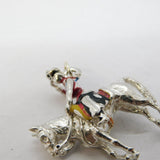 Sterling Silver Enamel Trooping the Colour Charm Pendant Vintage c1970