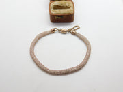 Rose Gold on Sterling Silver Sparkling Dress Bracelet Vintage c1990 18cm Length