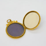 WW1 9ct Gold Back & Front Royal Navy Sweetheart Locket Antique c1915