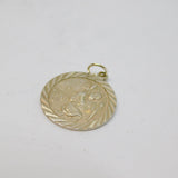 Sterling Silver St Christopher Travel Charm Pendant Vintage c1970