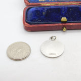 Sterling Silver St Christopher Charm Pendant Vintage c1970