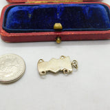 Sterling Silver Aztec Style God Charm Pendant Vintage c1970
