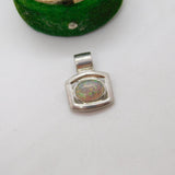 Sterling Silver Opal Drop Charm Pendant Vintage c1970