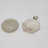 Sterling Silver St Christopher Travel Charm Pendant Vintage c1970