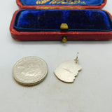 Sterling Silver and Coloured Enamel Travel Shield 'Swansea' Charm Vintage c1970