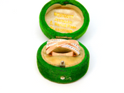 Sterling Silver Rose-Gold Gilt Spinel Crossover Ring Vintage c1970 Size M 1/2