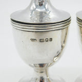 Guild of Handicrafts Pair of Sterling Silver Salt & Pepper Shakers Vintage 1975