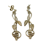 Pair of Sterling Silver Carrick Rennie Macintosh Stud Drop Earrings Vintage 1993