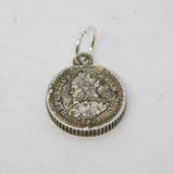 Early 20th Century Republic of Panama Silver Coin Charm Antique 1904