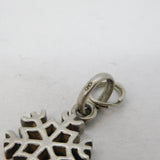 Links of London Sterling Silver Snowflake Charm Pendant Vintage c2000