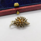 Sterling Silver Prickly Hedgehog Charm Pendant Vintage c1970