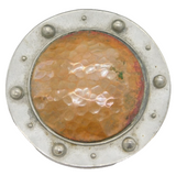 Liberty & Co. Boxed Pewter & Copper Planished Brooch Pin Antique