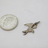 Sterling Silver Flying Eagle Charm Pendant Vintage c1970