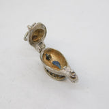 Sterling Silver Genie in the Lamp Charm Pendant Vintage c1970
