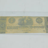 19th Century USA Rhode-Island Agricultural Bank Dollar Note Error Form Antique