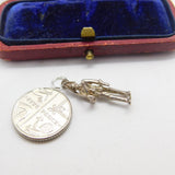 Sterling Silver Standing British Soldier Charm Pendant Vintage c1970