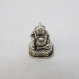 Sterling Silver Opening Buddha Charm Pendant Vintage c1970s