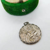 Sterling Silver St Christopher Charm Pendant Vintage c1970