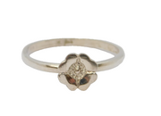 Sterling Silver Daisy Flower Dress Ring Vintage c1970 Size M 1/2