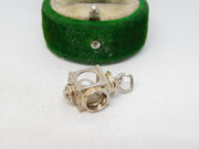 Sterling Silver Pearl of the Lantern Charm Pendant Vintage c1970