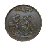 19th Century Bronze Medal Napoleon at St Helena Mudie D Commemorative Medal