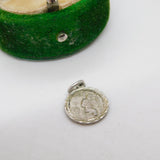 Sterling Silver Small St Christopher Travel Charm Pendant Vintage c1970