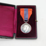 George V Boxed Silver Imperial Service Medal 'Margaret Adams' Antique 1927