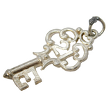 Sterling Silver 21st Birthday Key Charm Pendant Vintage c1970