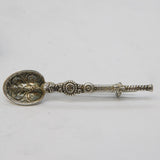 Boxed King George V Coronation Anointing Spoon Brooch Antique Birmingham