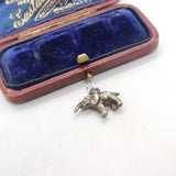Sterling Silver Elephant Charm Pendant Vintage c1970