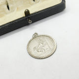 Sterling Silver St Christopher Travel Pendant Vintage c1970