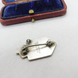 Sterling Silver & Enamel Civil Nursing Reserve Badge Brooch Antique c1940