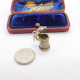 Sterling Silver Beer Tankard Charm Pendant Vintage c1970