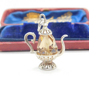 Sterling Silver & Citrine Paste Water Jug Charm Vintage c1970