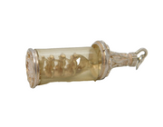 Sterling Silver Ship in a Bottle Charm Pendant Vintage c1970s