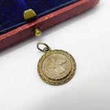 Sterling Silver St Christopher Charm Pendant Vintage c1970